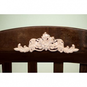 Накладка Красная Звезда №52 - Виноградные листья, эмаль белая (Красная Звезда, КЗ-№52_эмаль белая)